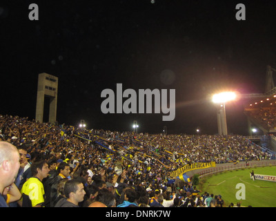 Boca River Soccer Game al Mar del Plata Soccer Stadium di Buenos Aires, Argentina, 19 Gennaio 2013 Foto Stock