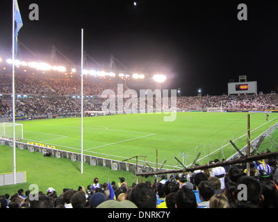 Boca River Soccer Game al Mar del Plata Soccer Stadium di Buenos Aires, Argentina, 19 Gennaio 2013 Foto Stock