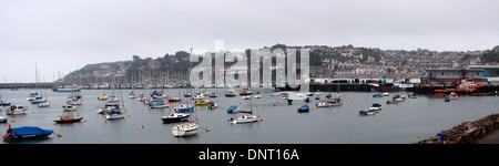 Brixham panoramica del Porto Foto Stock