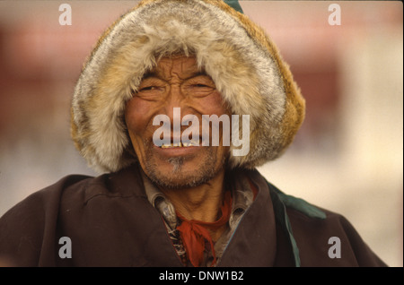 Un tibetano Foto Stock