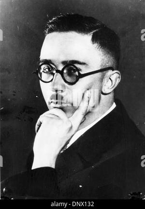 4 aprile 1929 - Monaco di Baviera, Germania - Heinrich Himmler (Ottobre 7, 1900-Maggio 23, 1945) era un comandante militare e leader del partito nazista, nonché Reichsfuhrer delle SS. (Credito Immagine: © Keystone foto/ZUMAPRESS.com) Foto Stock