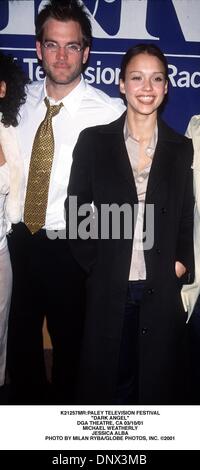 7 maggio 2001 - K21257signor:PALEY TELEVISION FESTIVAL.''DARK ANGEL''.DGA THEATRE, CA 03/10/01.MICHAEL WEATHERLY.Jessica Alba. Milano RYBA/ 2001(Credit Immagine: © Globo foto/ZUMAPRESS.com) Foto Stock