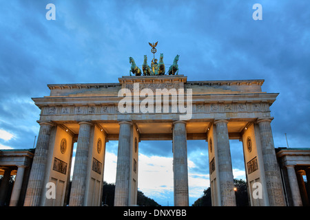 La Porta di Brandeburgo, Berlino, Germania Foto Stock