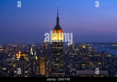 Stati Uniti New York Manhattan turismo estate bella prety icona liberty incons Empire State Building Empire State Building Empire Top Foto Stock
