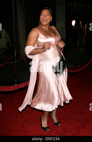 Jan 12, 2006; Hollywood, California, Stati Uniti d'America; attrice Queen Latifah presso l' ultima vacanza' Los Angeles Premiere detenute presso il Dome Glossari Affini. Credito: Foto di Lisa O'Connor/ZUMA premere. (©) Copyright 2006 by Lisa O'Connor Foto Stock