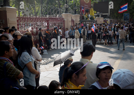 Manifestanti politici Bangkok Foto Stock