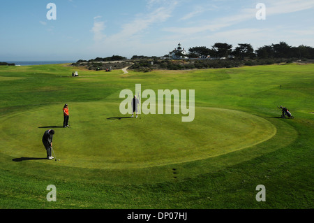Pacific Grove Golf Links è situato sulla punta della Scenic Monterey Peninsula, affacciato sul punto Pinos e l'Oceano Pacifico, Foto Stock
