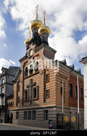 Chiesa ortodossa di Copenhagen, Danimarca, architettura Foto Stock