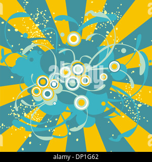 Abstract sfondo grunge illustrazione vettoriale Foto Stock