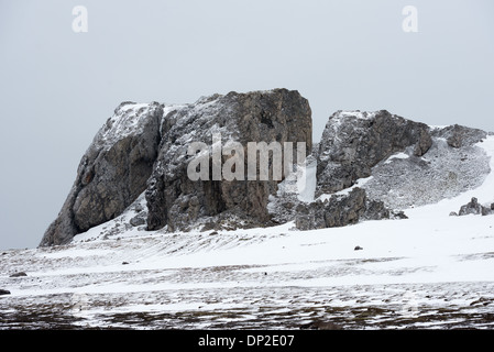 Antartide - Il paesaggio aspro di Livingston isola nel Sud delle Isole Shetland in Antartide. Foto Stock