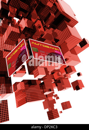 Il furto di identità, opere d'arte concettuale Foto Stock