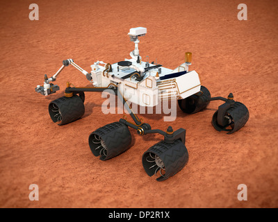 Curiosità Mars rover, artwork Foto Stock