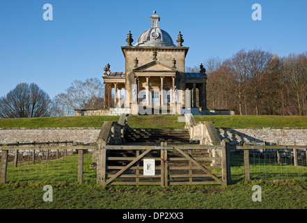 Temple of the Four Winds Castle Howard estate estate in inverno vicino a Malton North Yorkshire Inghilterra Regno Unito Foto Stock