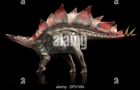 Dinosauro Stegosaurus, artwork Foto Stock