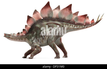 Dinosauro Stegosaurus, artwork Foto Stock