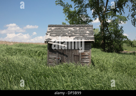 Capanna in campo, Innisfil, Ontario, Canada Foto Stock