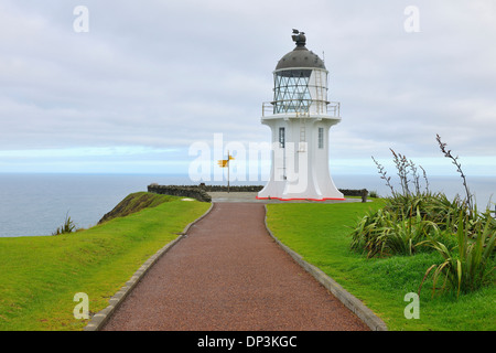 Cape Reinga Lighthouse, Cape Reinga, Northland e North Island, Nuova Zelanda Foto Stock