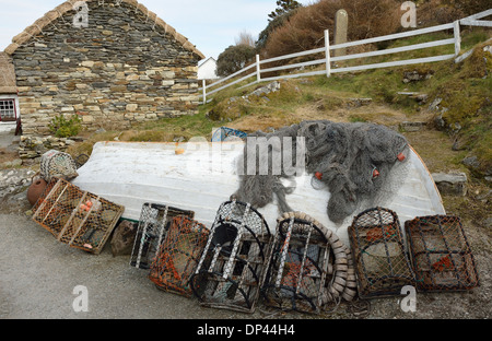 A Glencolumbkille Folk Village Museum County Donegal Irlanda Foto Stock