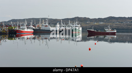 Commerciale barche da pesca Killybegs Donegal Irlanda Foto Stock