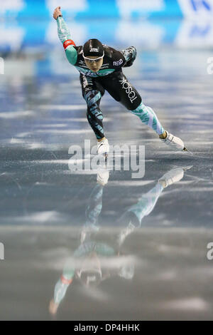 Nagano, Giappone. 29 Dic, 2013. Yuji Kamijo (JPN) pattinaggio di velocità : il Giappone Team olimpico prove per Sochi, Uomini 1000m a M-onda in Nagano, Giappone . © Yusuke Nakanishi AFLO/sport/Alamy Live News Foto Stock