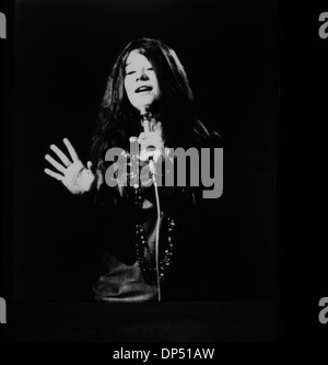 Janis Joplin (1943-1970), American Singer-Songwriter, prestazioni ritratto, 1969 Foto Stock