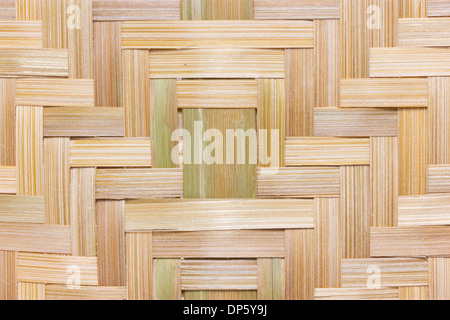 Il bambù intessute texture dello sfondo. Foto Stock