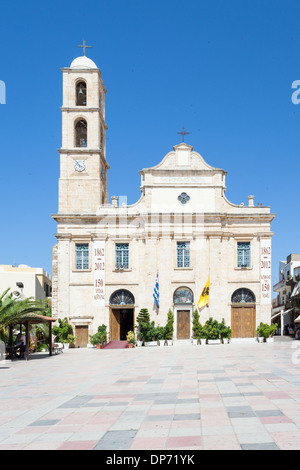 Chiesa di tre martiri a Chania old town, Creta, Grecia Foto Stock