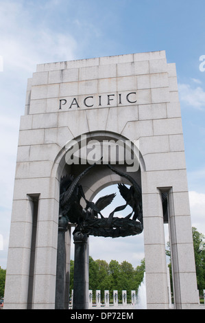 La Nazionale il Memoriale della Seconda Guerra Mondiale a Washington DC, Stati Uniti d'America Foto Stock