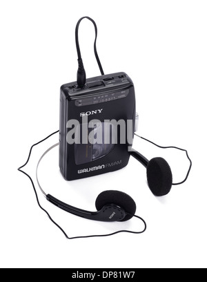 Walkman Sony personal lettore di cassette e radio da anni ottanta Foto Stock