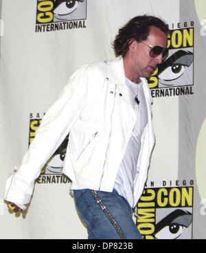 Jul 22, 2006 - San Diego, CA, Stati Uniti d'America - Sony Pictures presenta il 'Ghost Rider' film presso il San Diego Comic Con 06, presso il Centro Congressi di San Diego, con Nicolas Cage. (Credito Immagine: © Luciano Borsari/ZUMA Press) Foto Stock