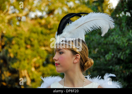 Cimitero tour notturno con reenactors in Biloxi Mississippi Foto Stock