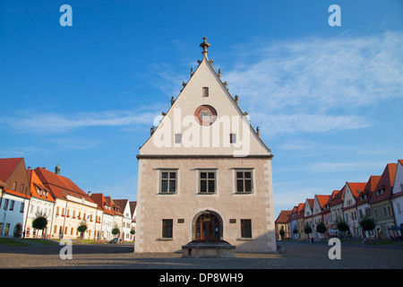 Museo di Saris in Piazza Radnicne, Bardejov (Patrimonio Mondiale dell'UNESCO), la regione di Presov, Slovacchia Foto Stock