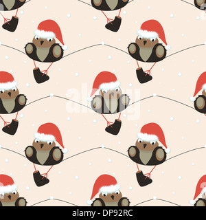 Natale pattern senza giunture Foto Stock