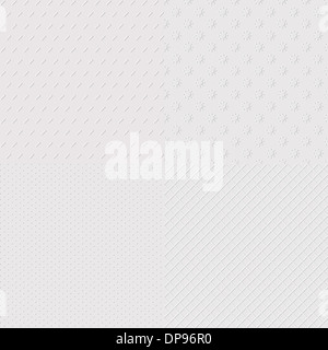 4 abstract carta goffrata modelli senza giunture Foto Stock