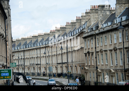 Tradizionali in pietra costruito Mews Case Bath Somerset REGNO UNITO Foto Stock