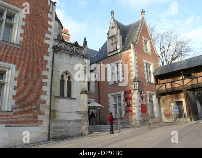 Le Chateau du Clos Luce Leonardo de Vinci museum Amboise Francia gennaio 2014 Foto Stock