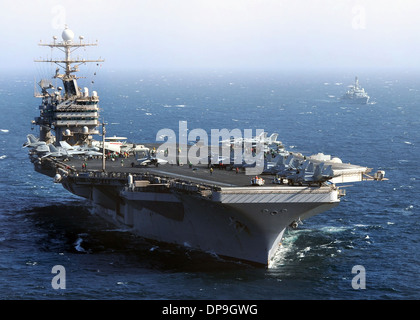 Portaerei USS Abraham Lincoln Foto Stock