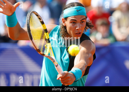 Della Spagna per il giocatore di tennis Rafa Nadal visto durante una partita nell'isola di Maiorca, Spagna. Foto Stock