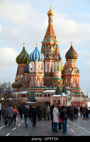 San Basilio Cattedrale presso la Piazza Rossa di Mosca Foto Stock