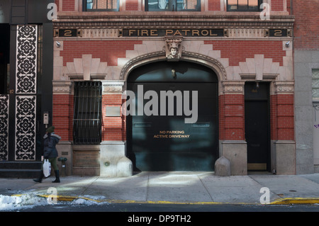 New York, NY - Ex Fire Patrol House #2, costruito nel 1906, convented ad una singola casa di famiglia da Anderson Cooper. Foto Stock