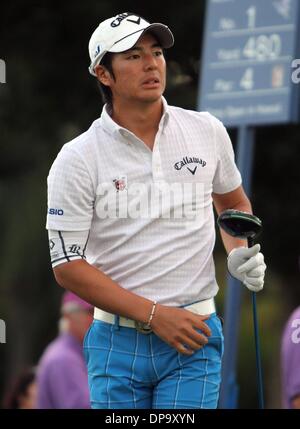 Honolulu, HI, STATI UNITI D'AMERICA. 8 Gen, 2014. 8 gennaio 2014 - Ryo Ishikawa durante la Pro-Am prima per il Sony Open al Waialae Country Club di Honolulu, HI. Credito: csm/Alamy Live News Foto Stock