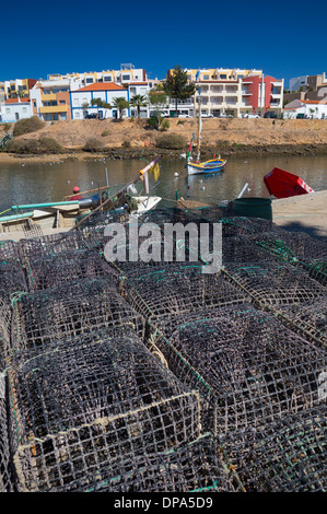 Ferragudo, Algarve, PORTOGALLO Foto Stock