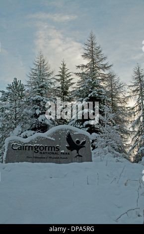 Ingresso di Cairngorms National Park Foto Stock