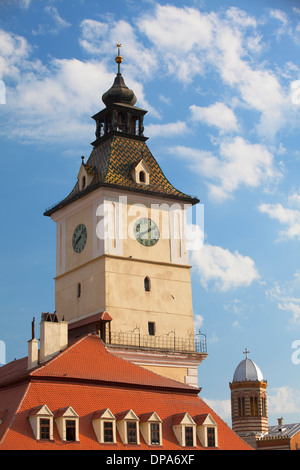 Casa consiglio in Piata Sfatului, Transilvania Brasov, Romania Foto Stock
