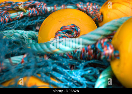Le reti da pesca / North Shields Fish Quay Foto Stock