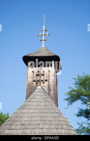 La Chiesa da Timiseni, Nazionale Museo del villaggio, Bucarest, Romania Foto Stock