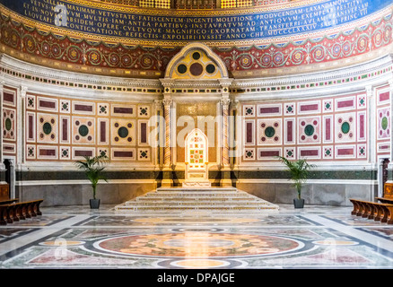 Italia, Roma, interno di San Giovanni in Laterano Chiesa Lateranense, l abside Foto Stock