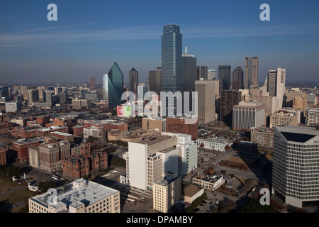 Al centro di Dallas, Texas, Stati Uniti, 12 dicembre 2013. Foto Stock