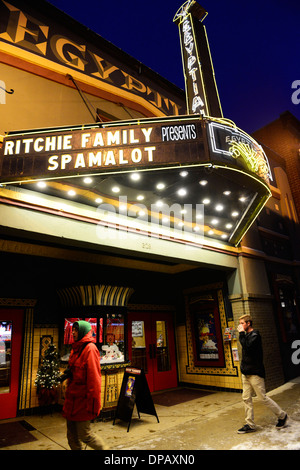 Il teatro egiziano sulla strada principale di Park City, Utah. Foto Stock