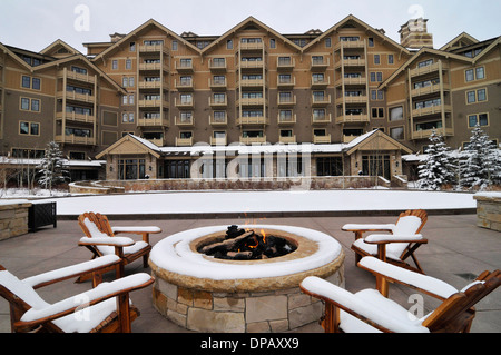 La Montage Lodge at Deer Valley Resort sciistico di Park City, Utah. Foto Stock